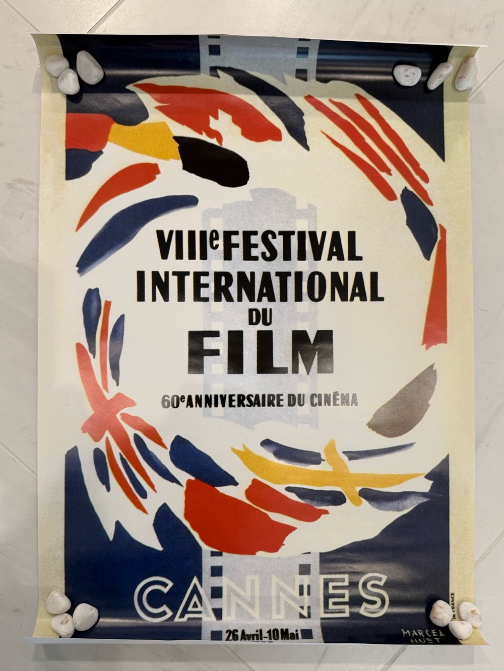 Cannes Film Festival-Issued Poster 1955 Commemorative Reprint